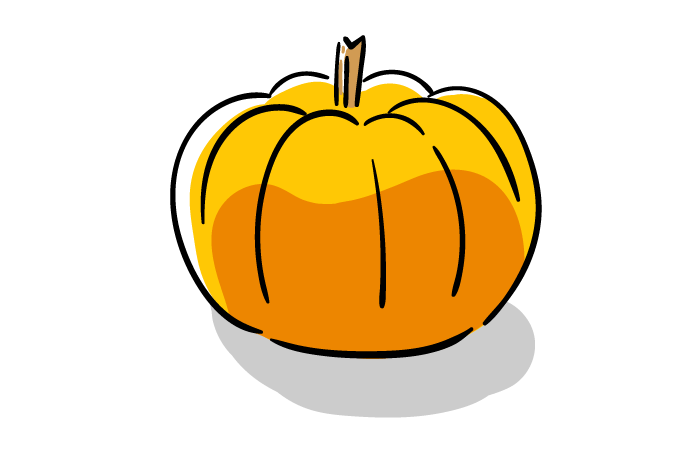 かぼちゃのフリーイラスト