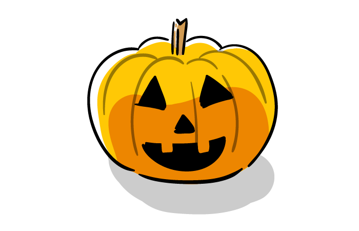 ハロウィンかぼちゃのフリーイラスト