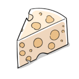 チーズのフリーイラスト素材