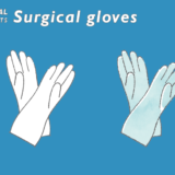 手術用手袋のフリーイラスト素材
