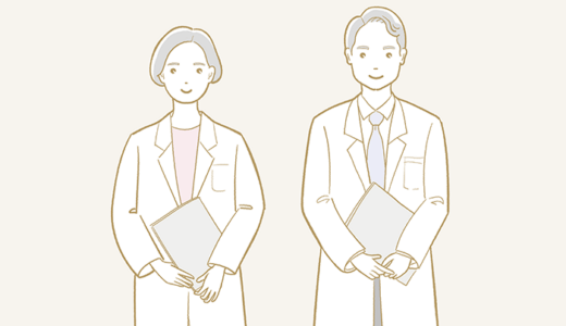 男性医師と女性医師のイラスト