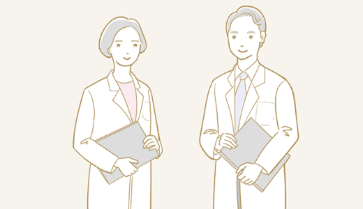男性医師と女性医師のイラスト
