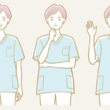 女性看護師のポーズセットイラスト